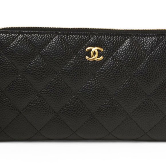 CHANEL Black Caviar Leather Wallet - Picture 1 of 13